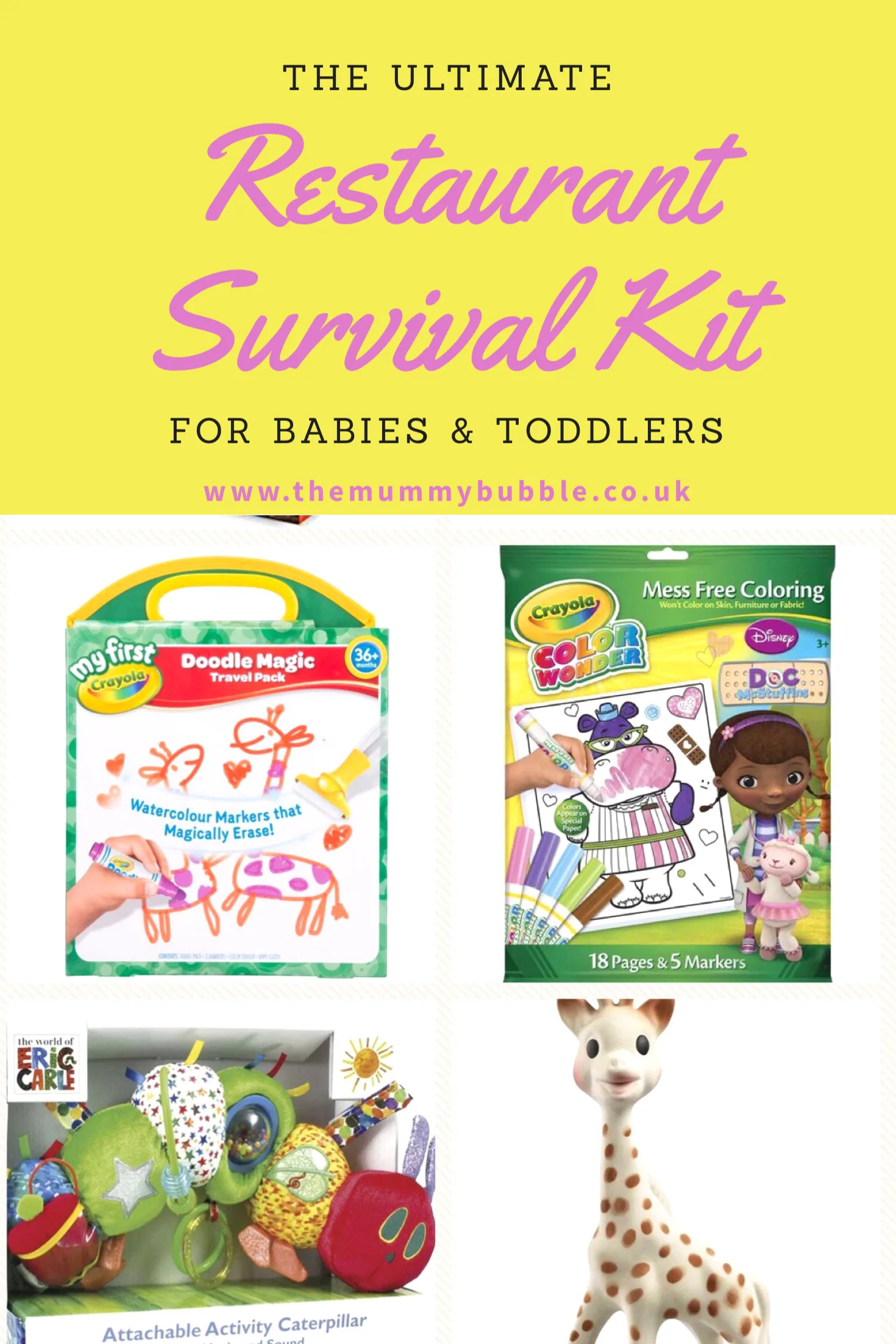 The ultimate dining out survival kit for babies and toddlers