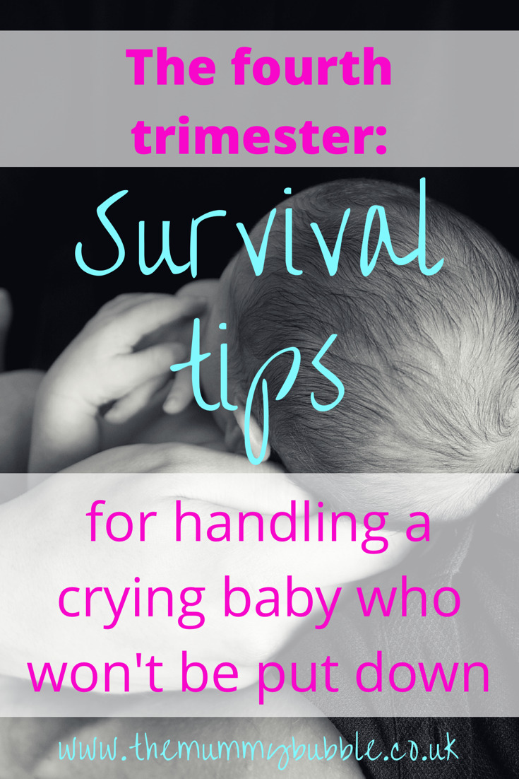 The fourth trimester: Survival tips for coping with a newborn baby who cries when out down