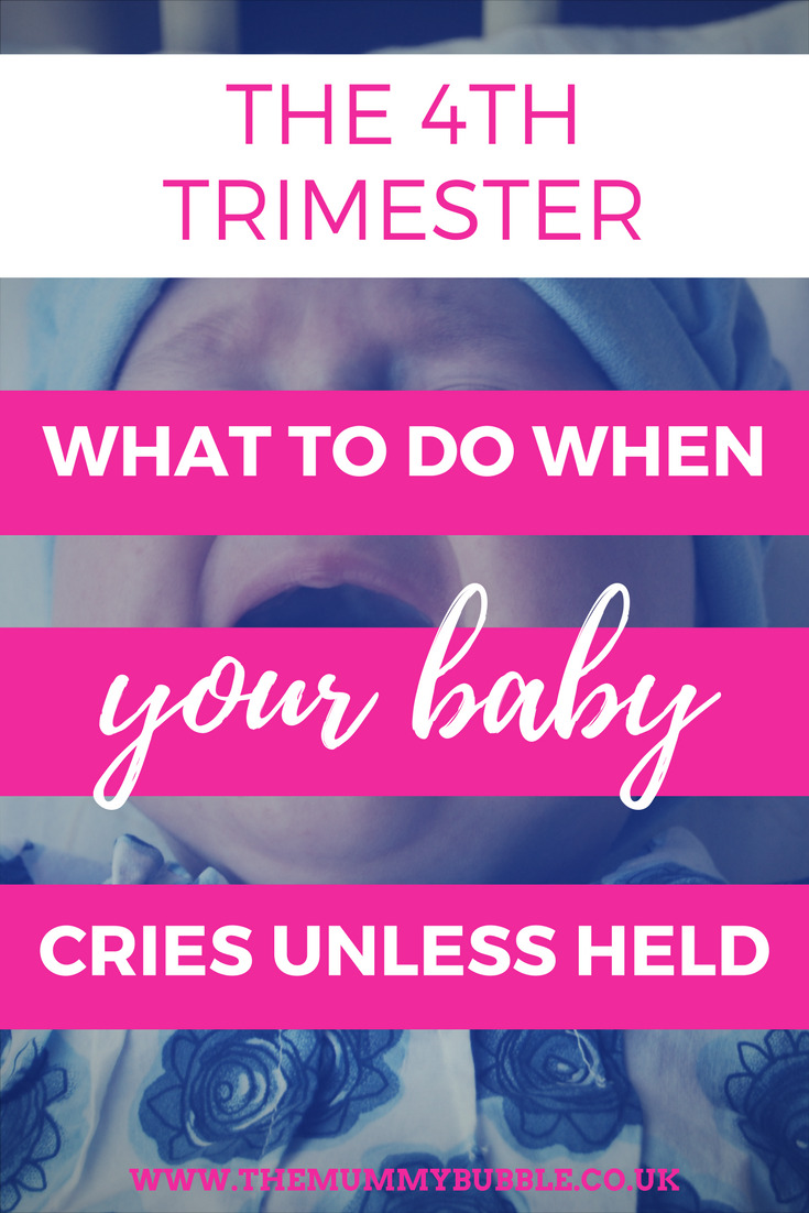 The 4th trimester: what to do when your baby cries when put down #parenting #newborn