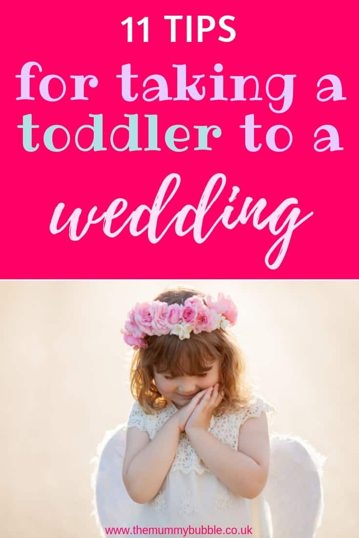 11 tips for taking a toddler to a wedding