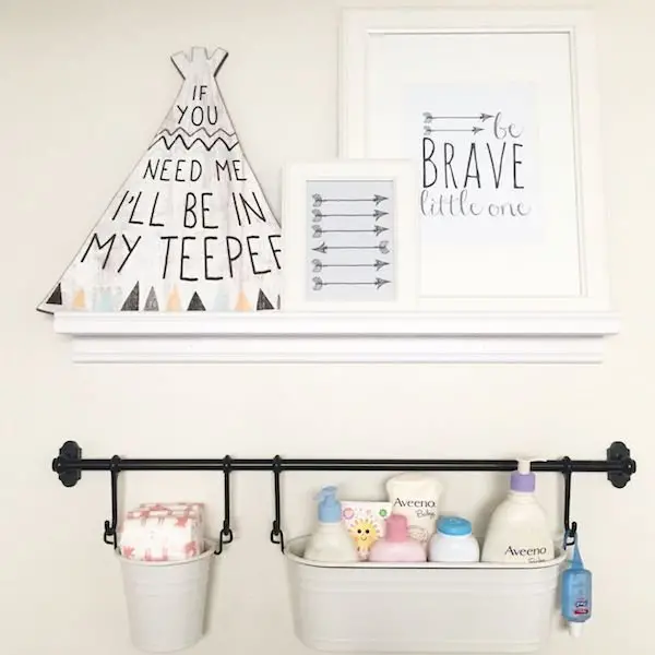 IKEA Fintorp nursery storage hack