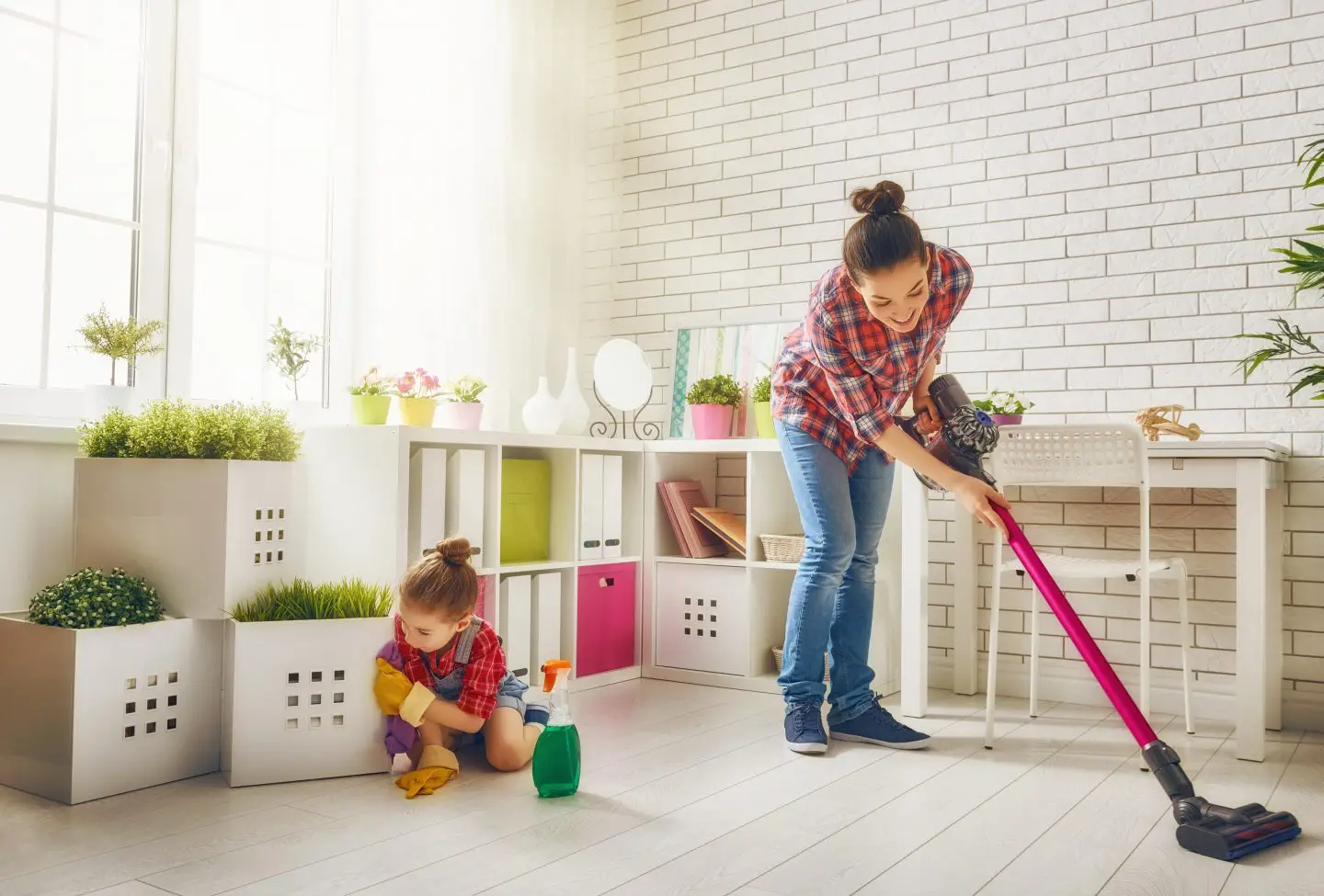 SAHM cleaning routine