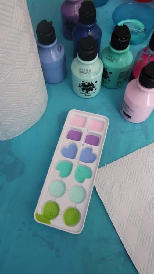 frozen paint messy play idea