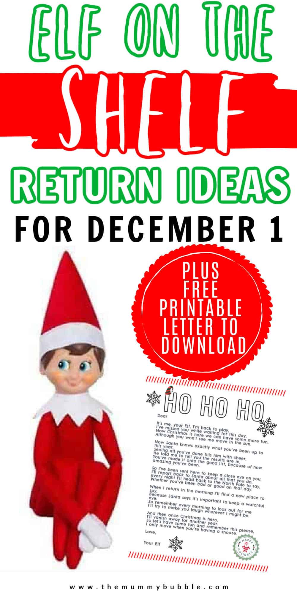 How to welcome back your Elf on the Shelf - The Mummy Bubble