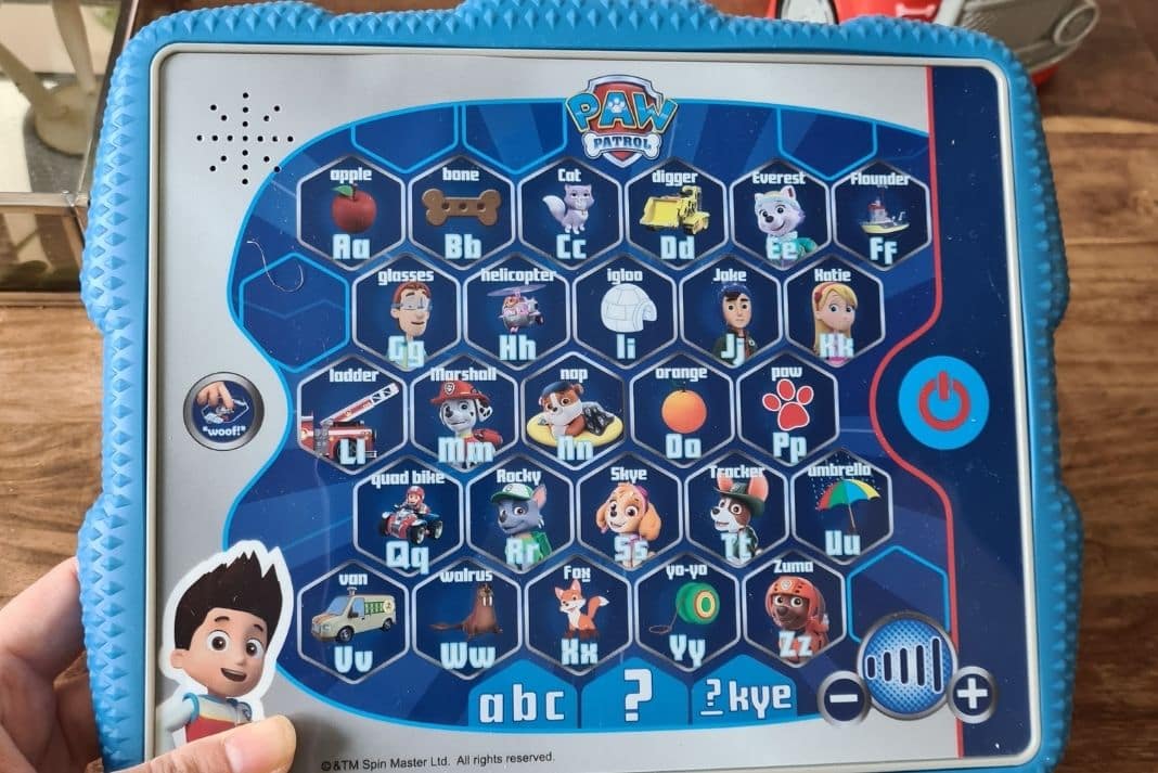 Ryder's Alphabet Tablet Paw Patrol toy