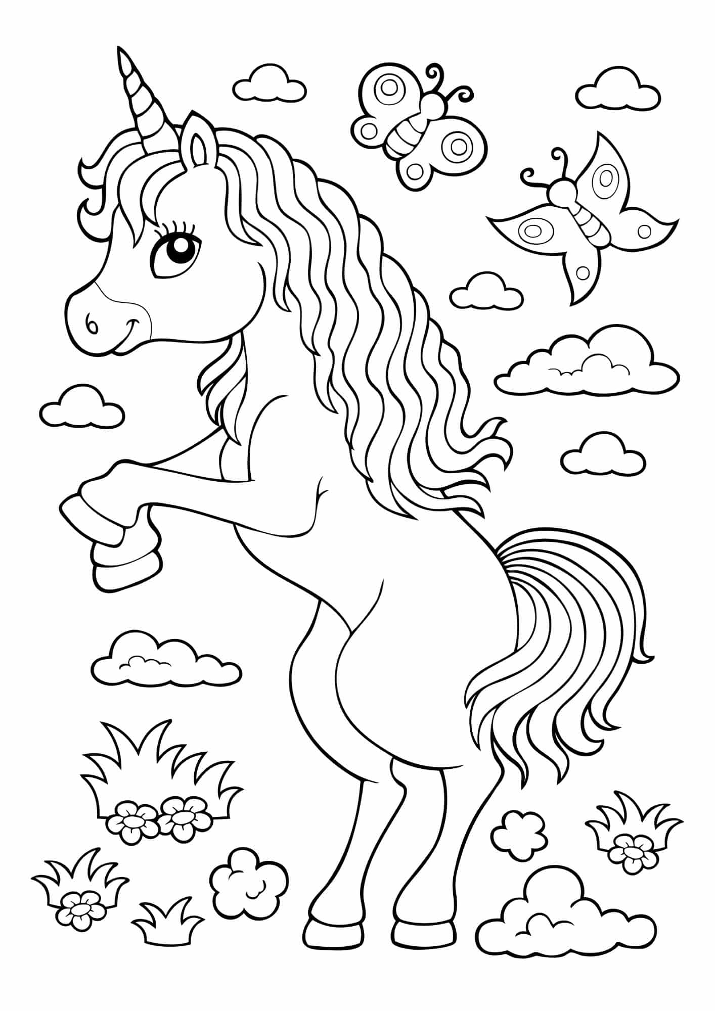 Fun Unicorn Coloring Pages Coloring Pages