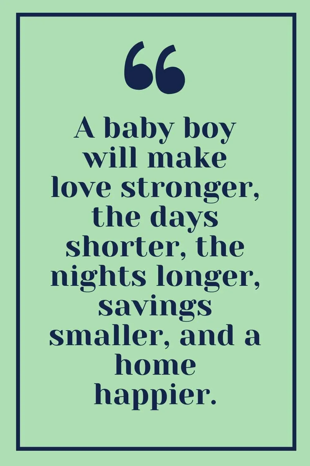 Happy baby boy quote 