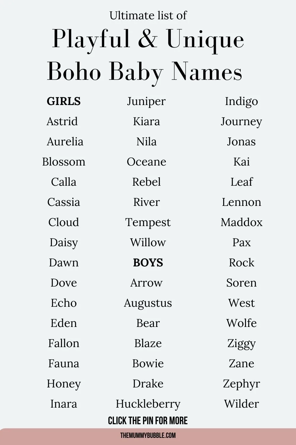 150+ Cute Boho Baby Names with Flower Power - The Mummy Bubble
