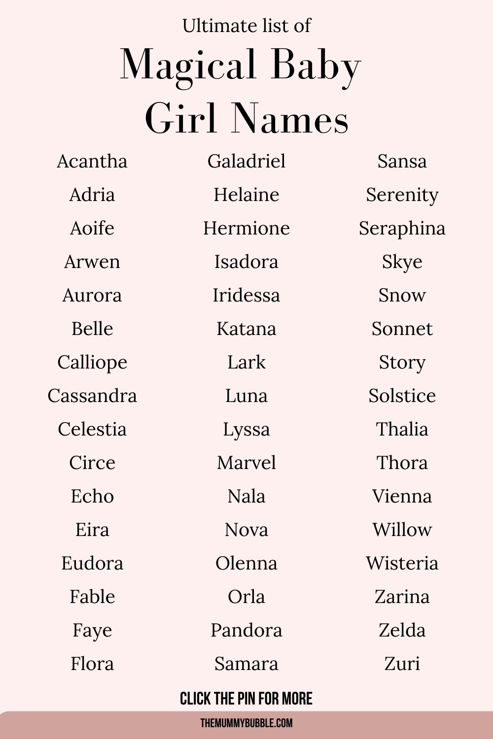 200+ Magical Girl Names That Are So Enchanting - The Mummy Bubble