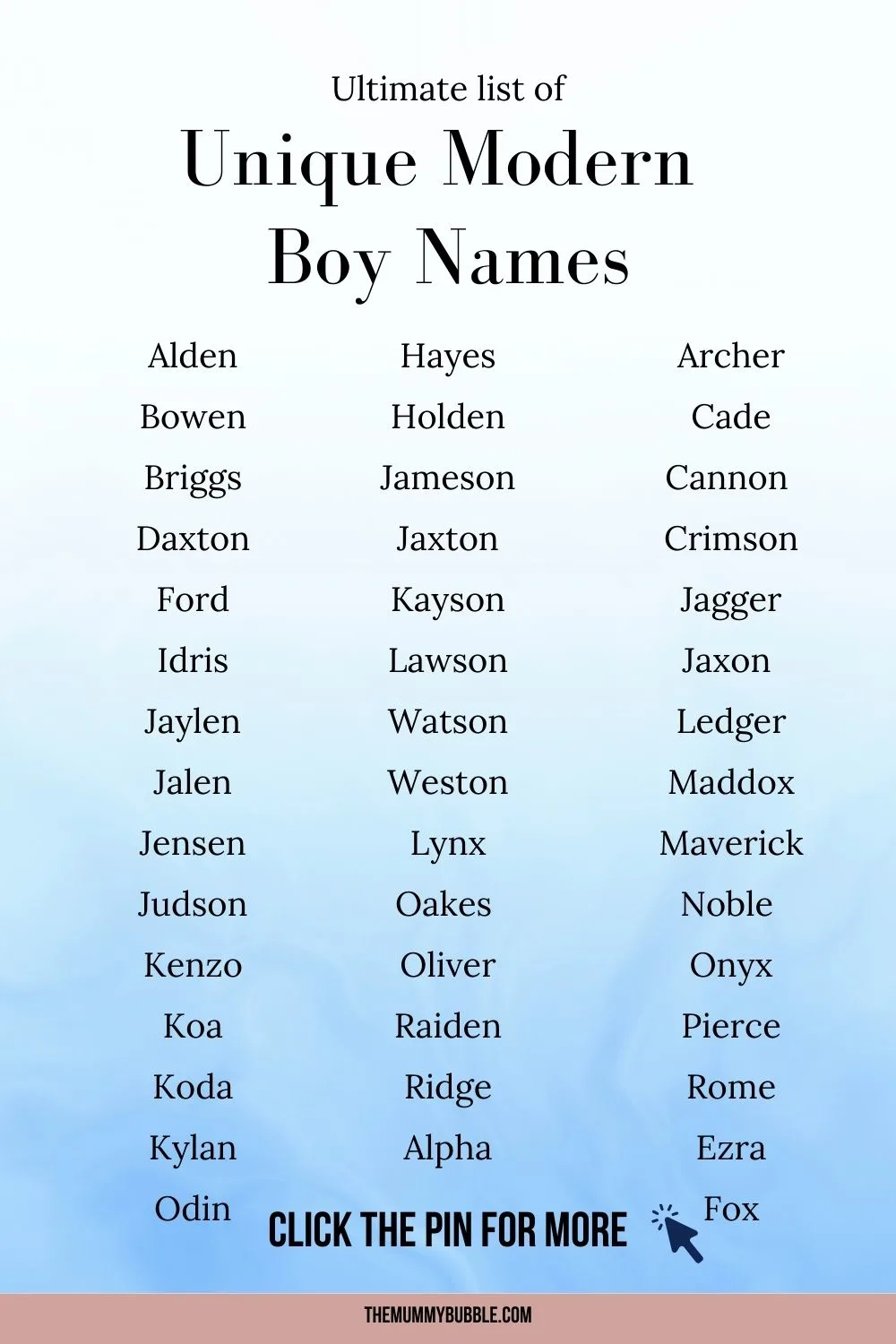 150+ Edgy Modern Names for Boys - The Mummy Bubble