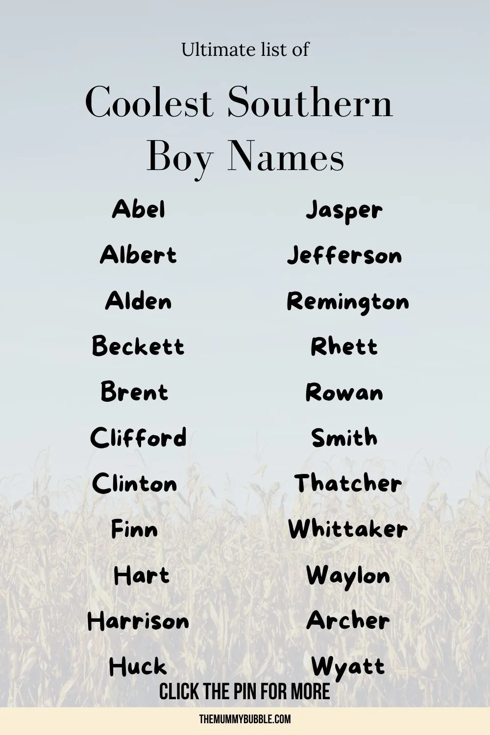 Southern baby boy names