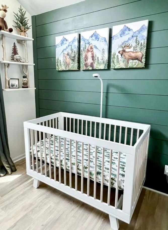 Bear baby boy nursery 
