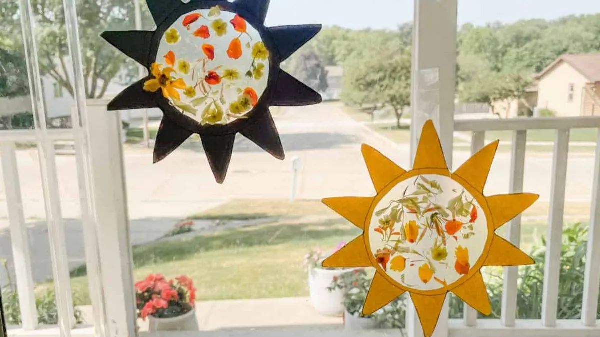 Suncatcher summer craft