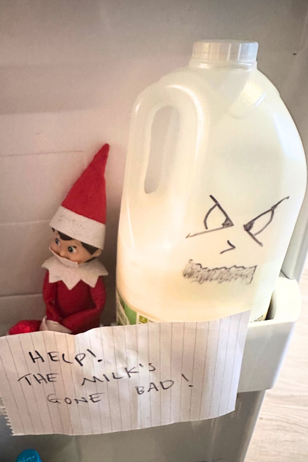 Elf on the shelf milk's gone bad