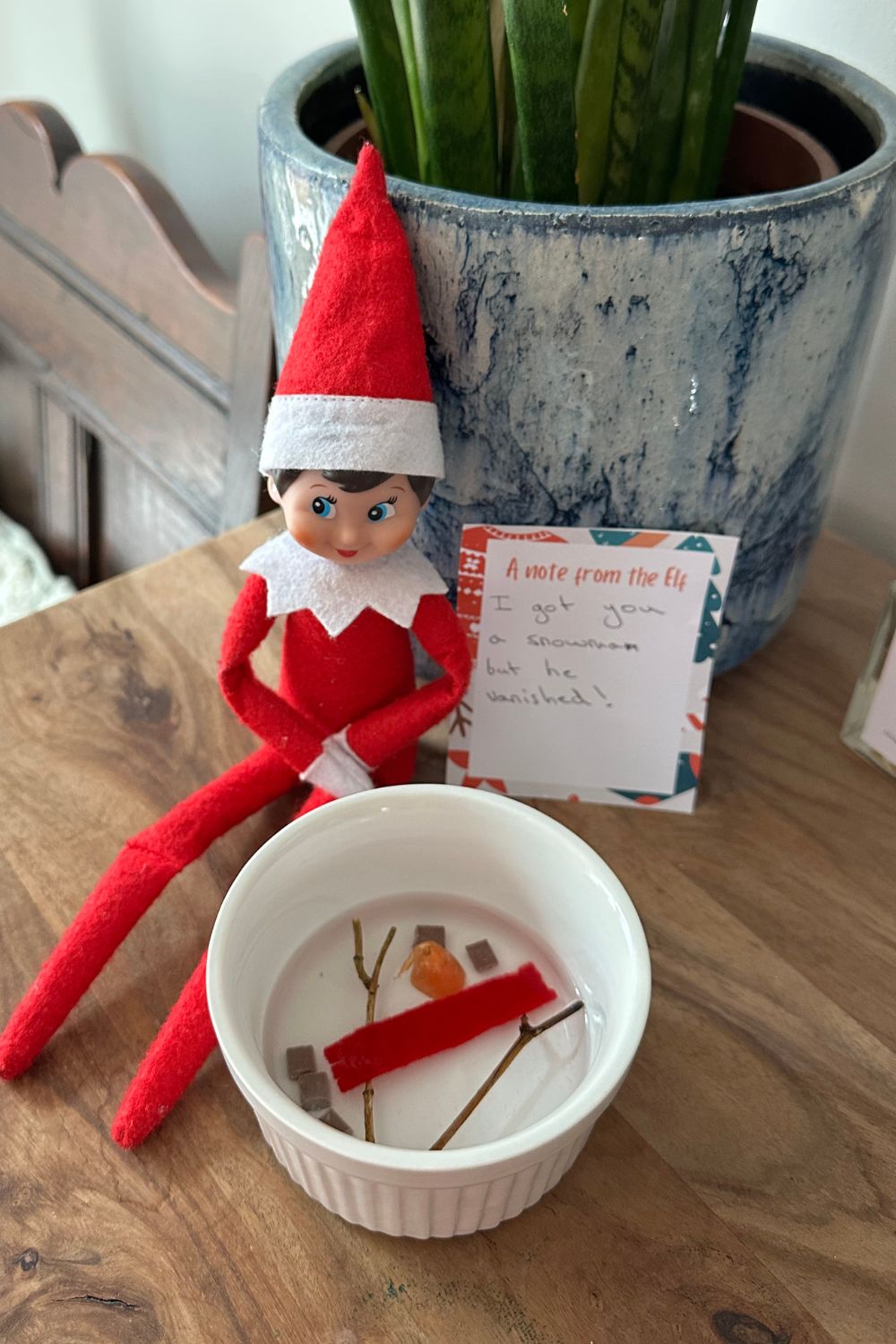 Elf on the shelf snowman