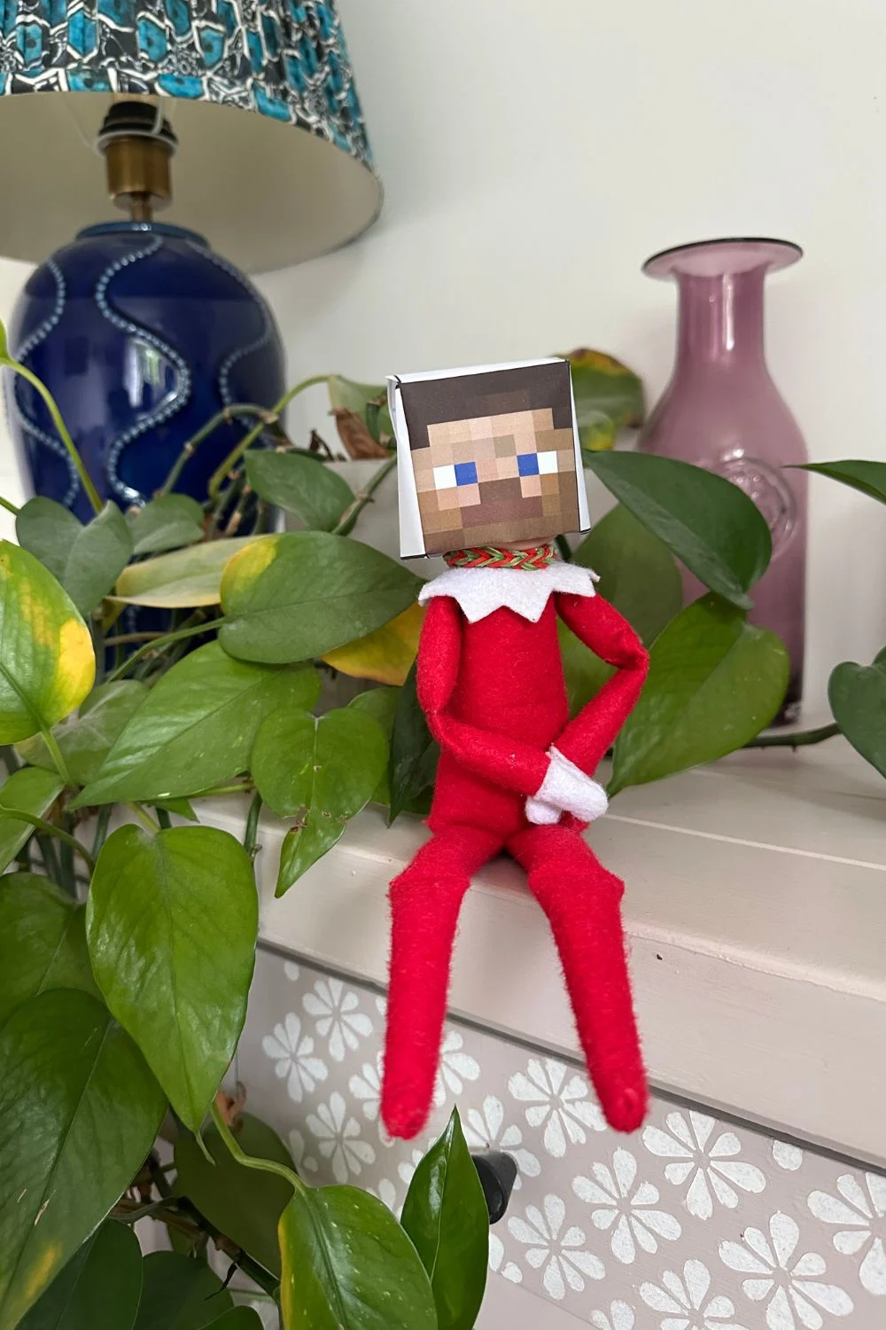 Elf on the Shelf Steve from Minecraft