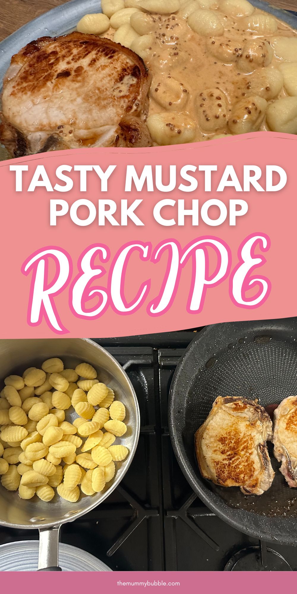 Pork chops with gnocchi recipe