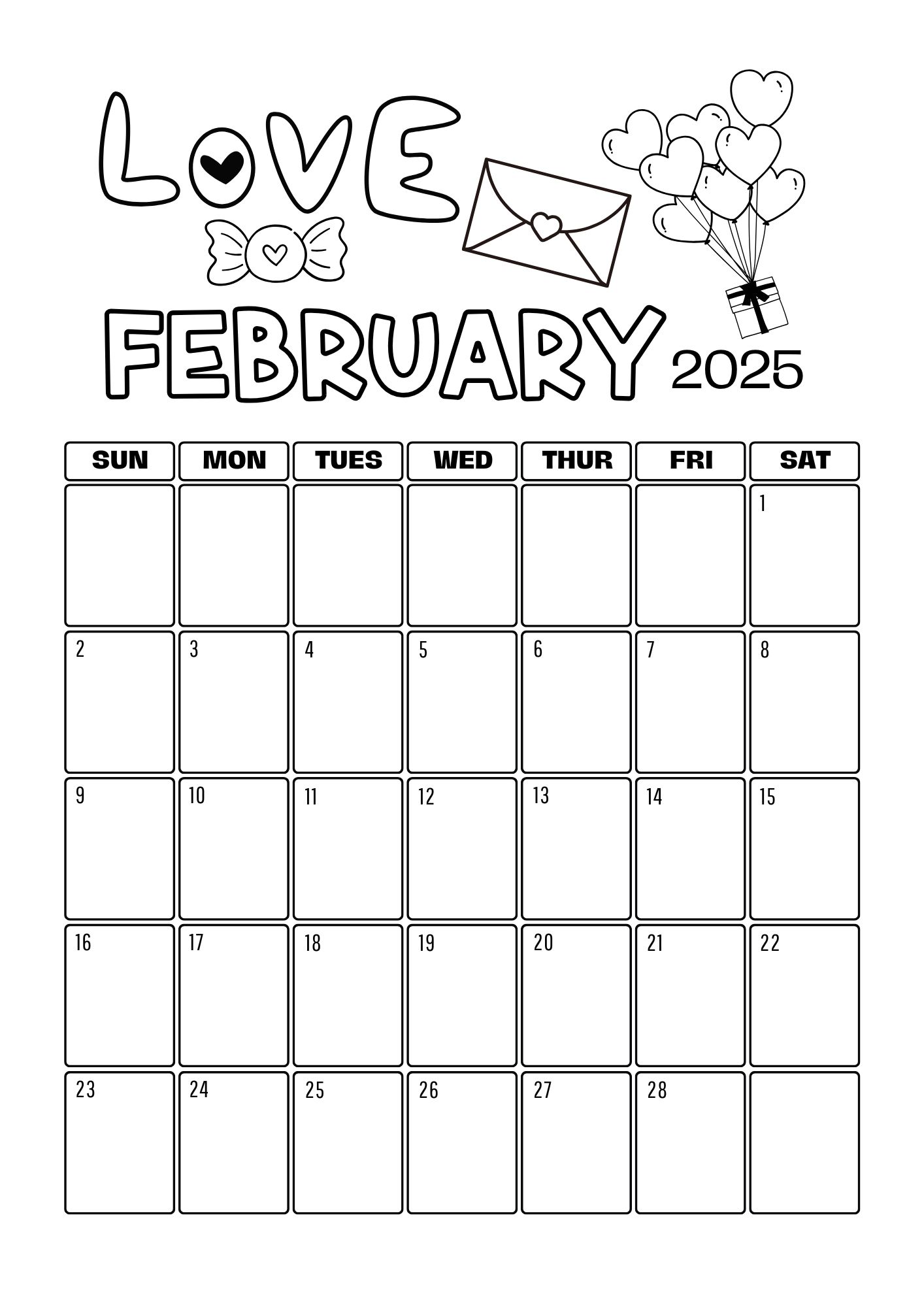 Monthly Colouring Calendar 2025 Printable The Mummy Bubble