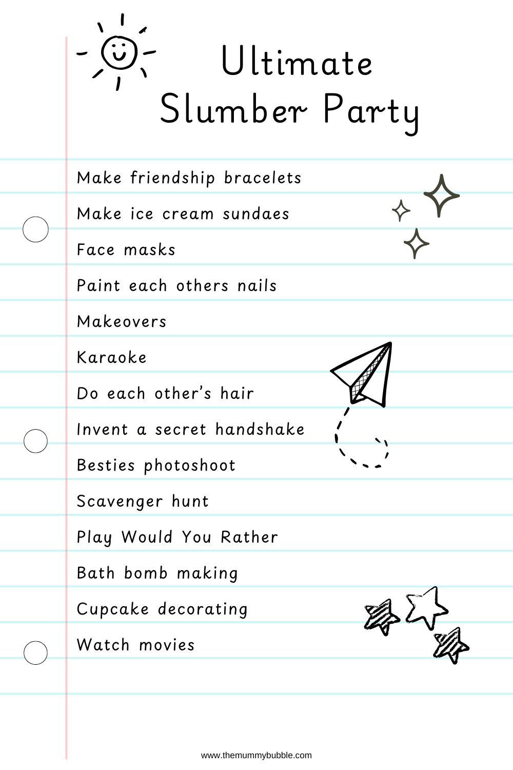 ultimate slumber party ideas