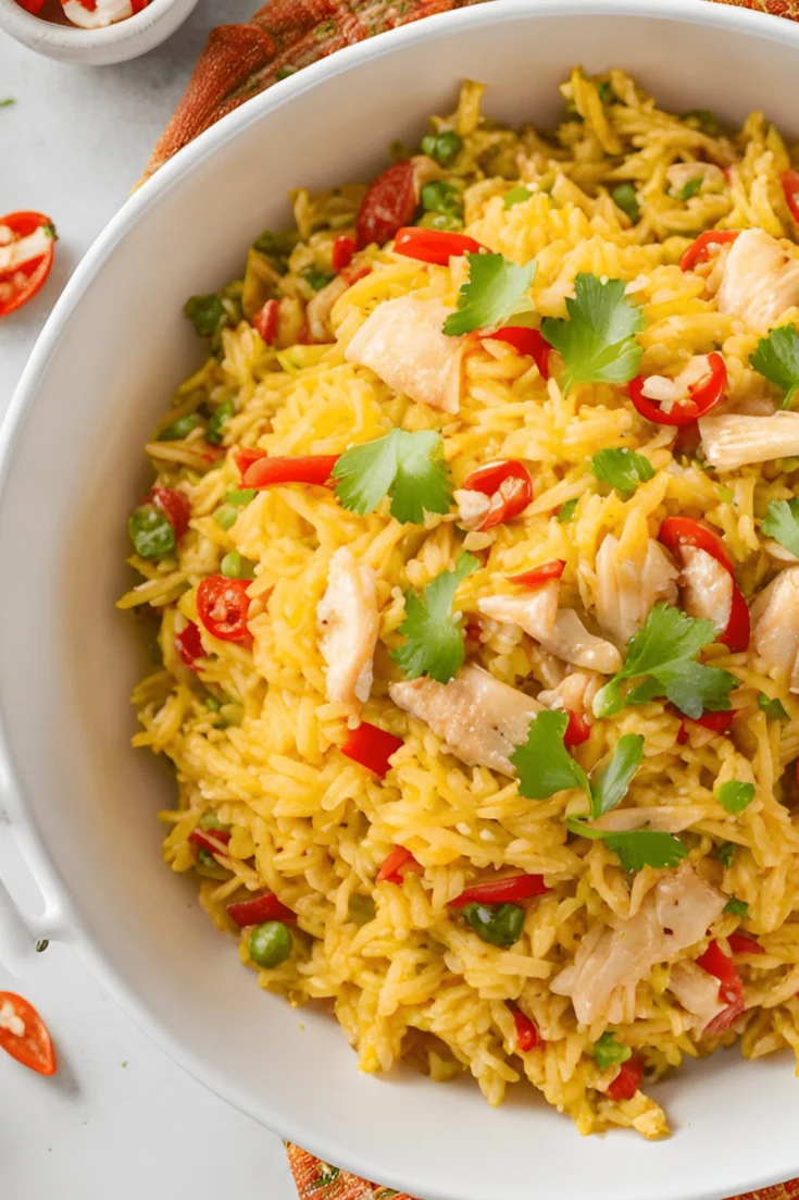 Image for Simple Instant Pot Chicken Paella With Chopped Pimentos