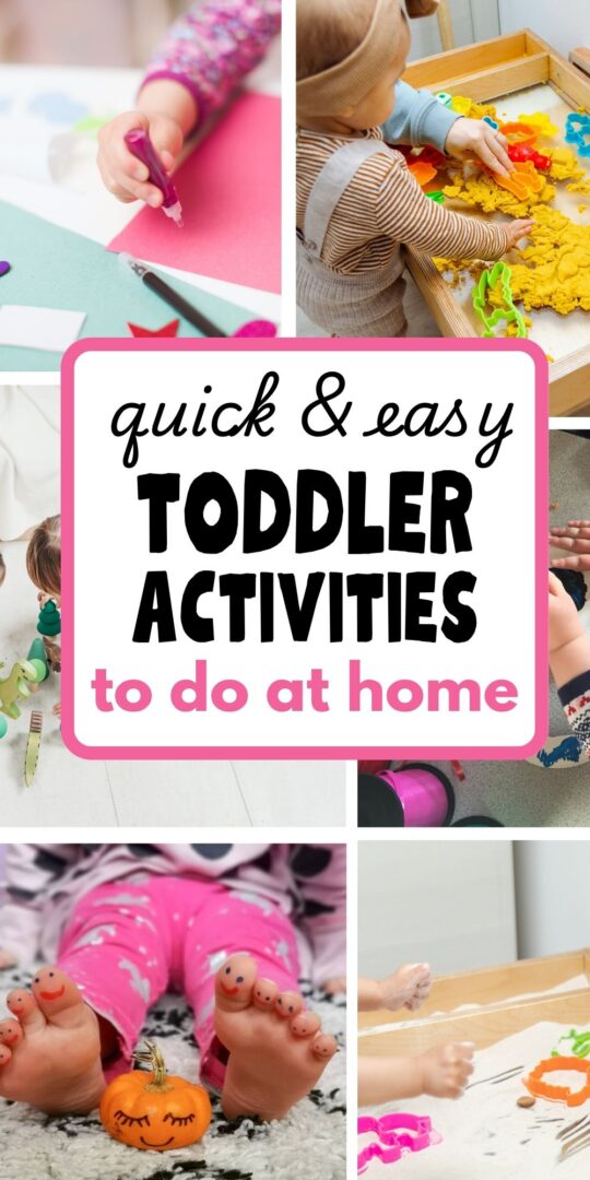 30+ No Prep Easy Ideas to Entertain a Toddler - The Mummy Bubble