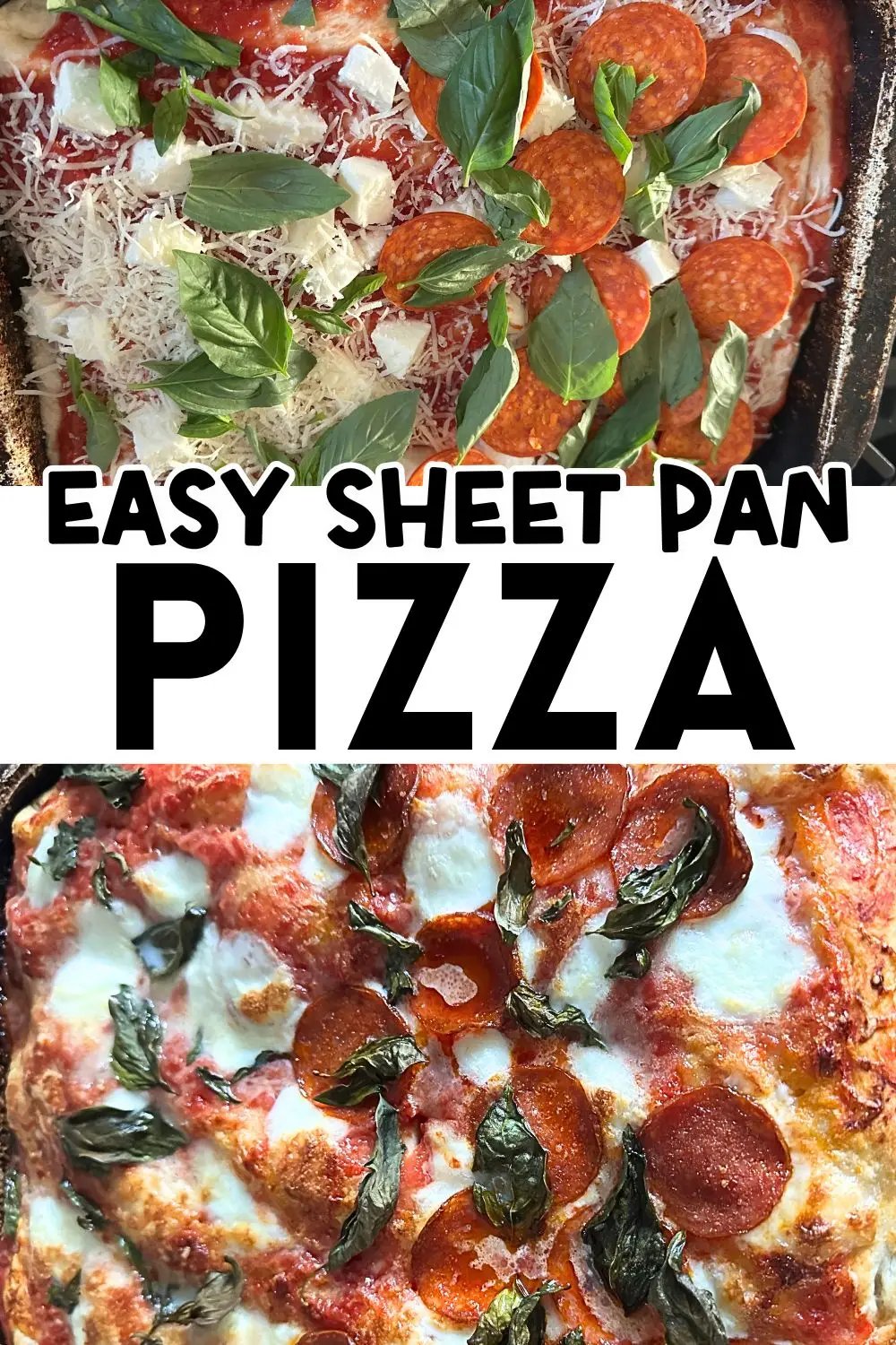 easy sheet pan pizza