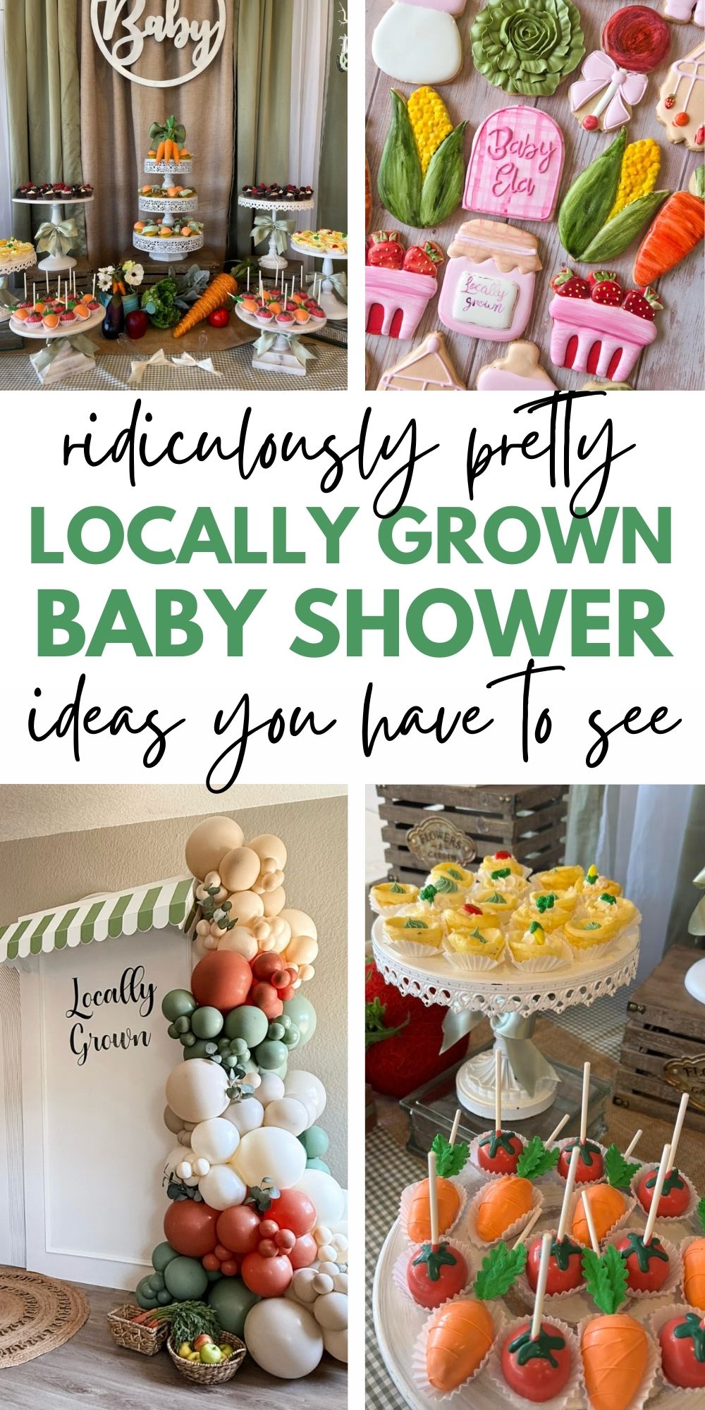 locally grown baby shower theme ideas